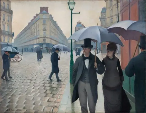 Paris Street; Rainy Day, by Gustave Caillebotte