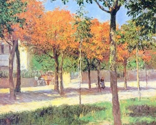 Square in Argenteuil, by Gustave Caillebotte, oil, 1892