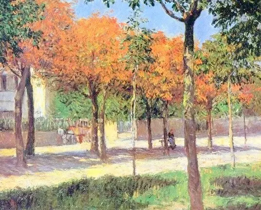 Square in Argenteuil, by Gustave Caillebotte