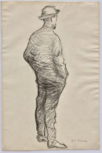 Study of a Man with Hands in His Pockets, by Gustave Caillebotte