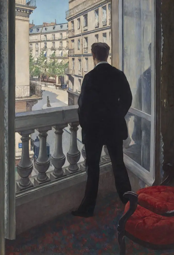 Young Man at His Window, by Gustave Caillebotte