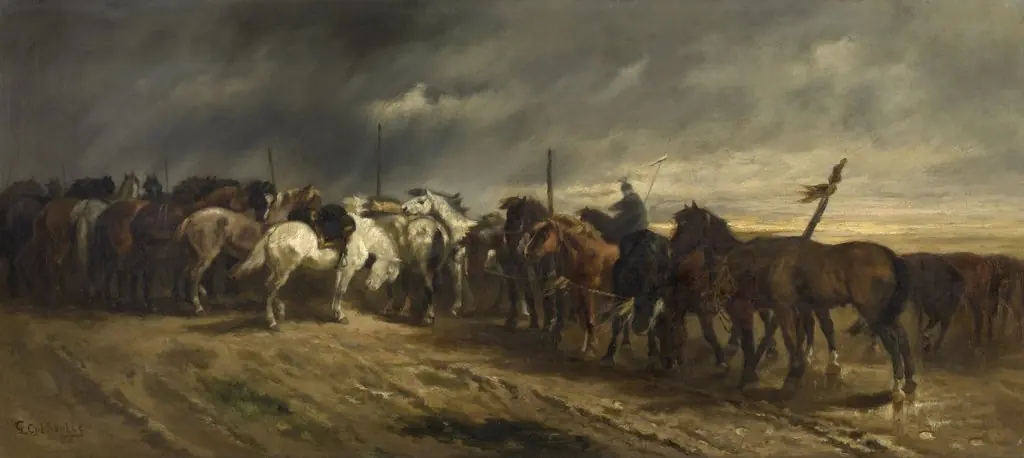 Horses, by Gustave Colsoulle