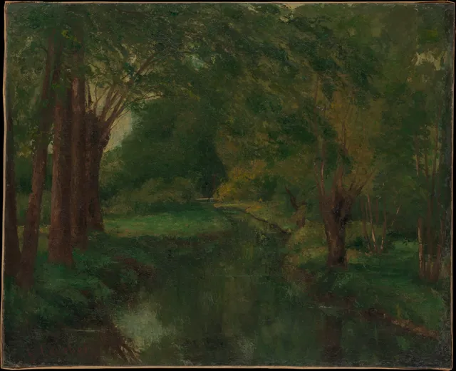 A Brook in a Clearing (possibly "Brook, Valley of Fontcouverte; Study")
