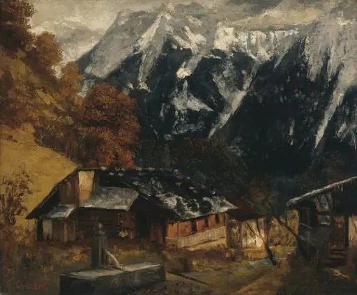 An Alpine Scene, by Gustave Courbet