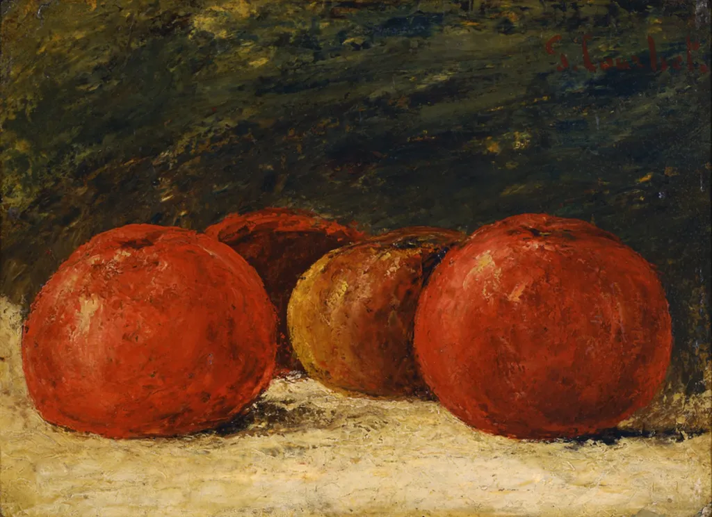 Apples, by Gustave Courbet, oil, 1871