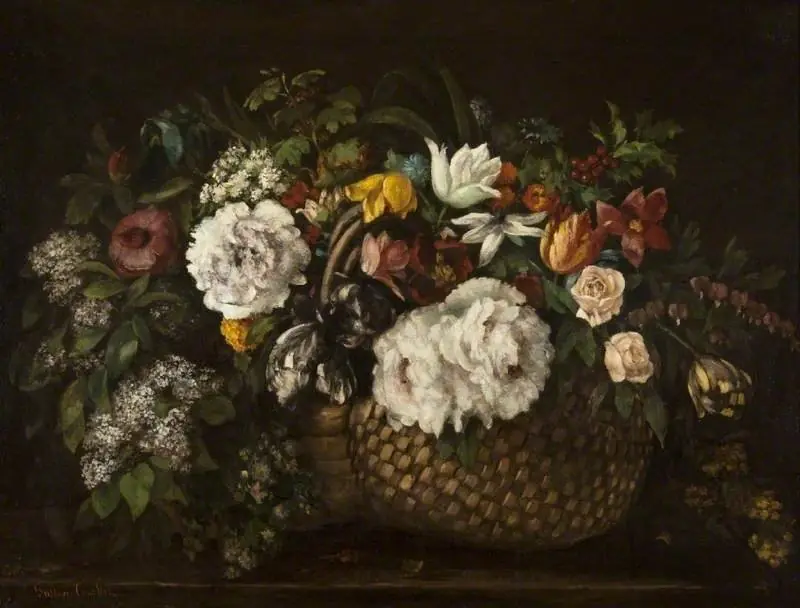 Baskets of Flowers, by Gustave Courbet