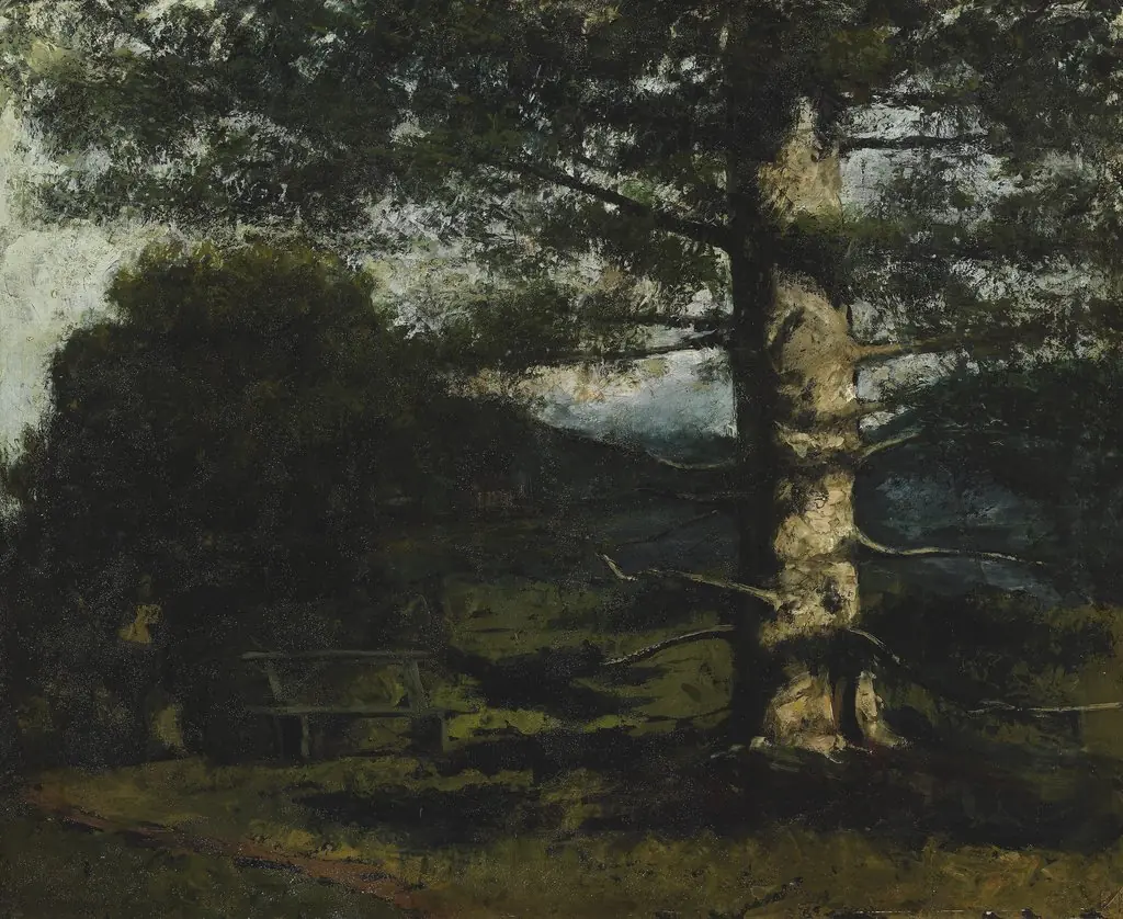 Cedar Tree at Hauteville, by Gustave Courbet