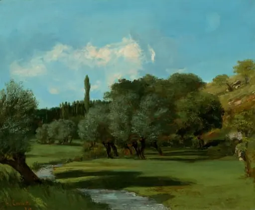 La Bretonnerie in the Department of Indre, by Gustave Courbet