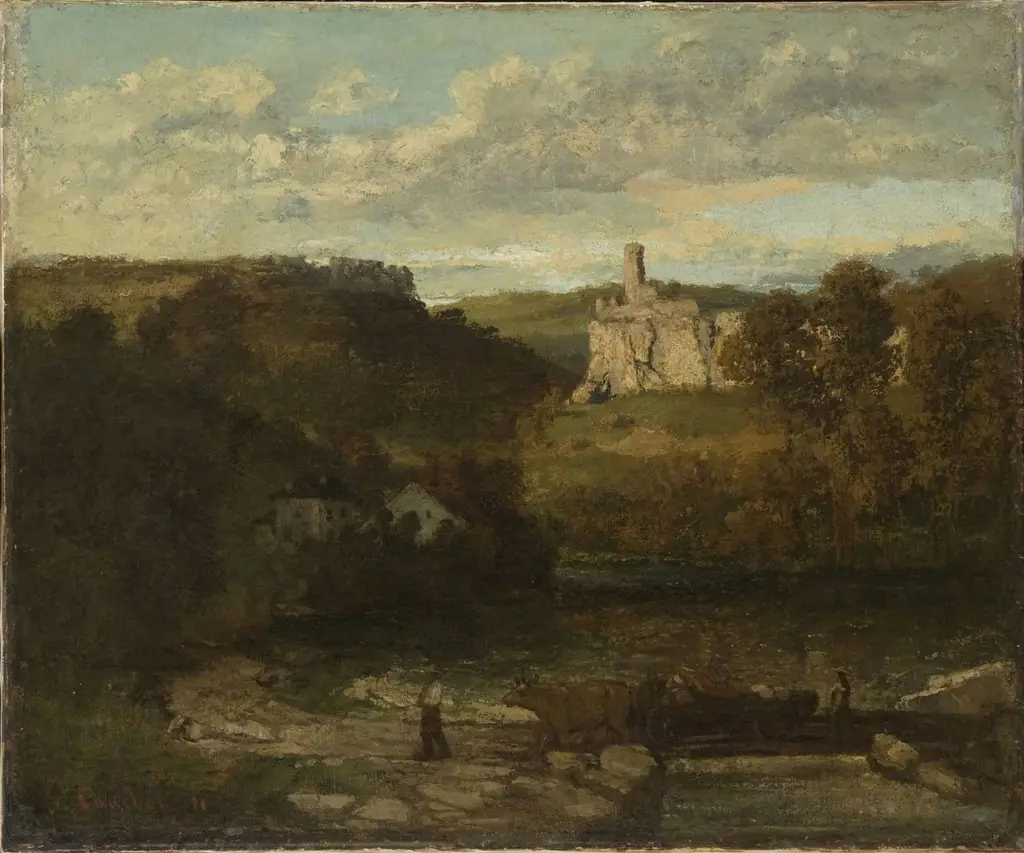 Landscape at Ornans, by Gustave Courbet