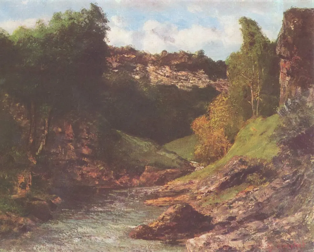 Landscape with Rocks, by Gustave Courbet