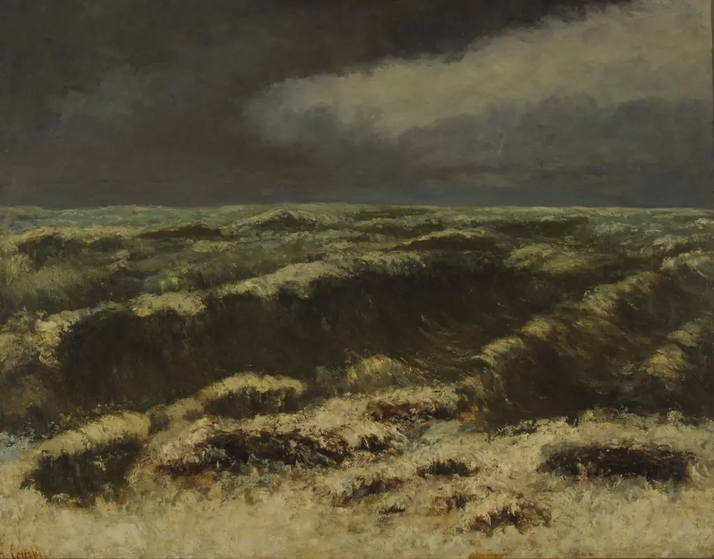 Mer Orageuse (Mar borrascoso), by Gustave Courbet