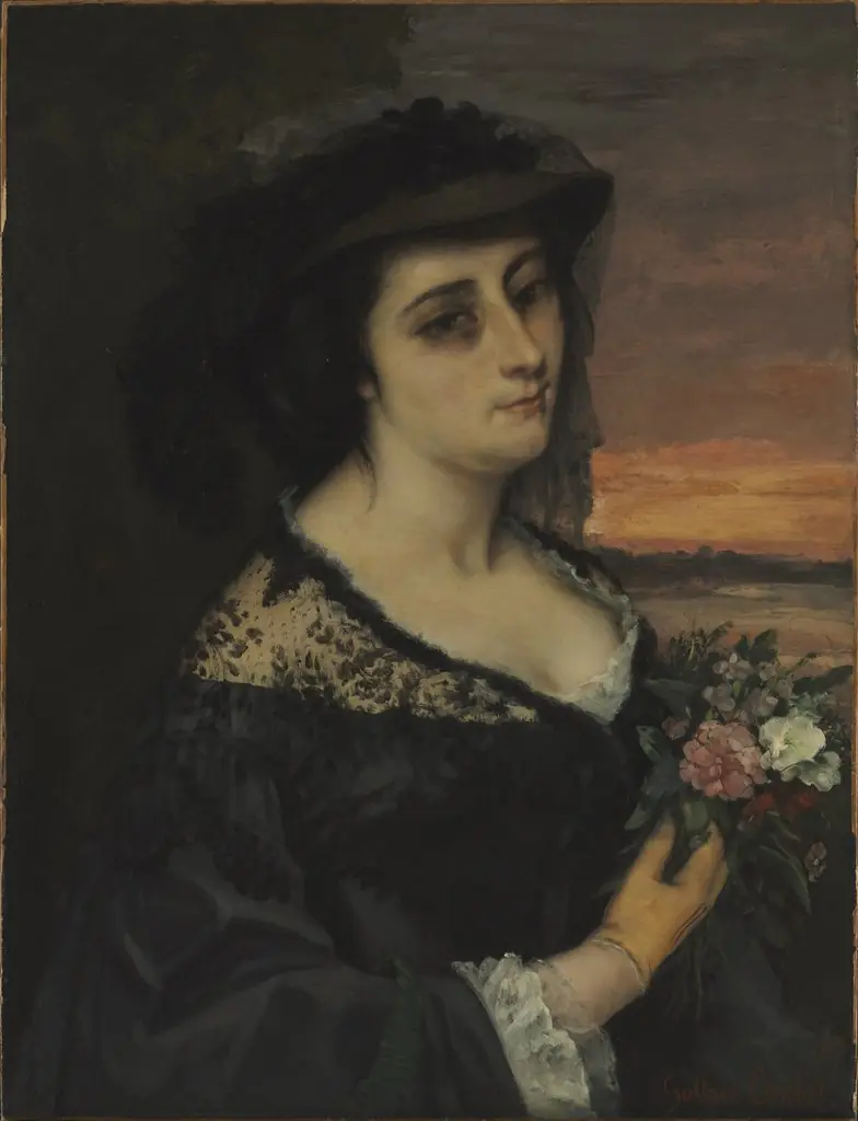 Mme L... (Laure Borreau), by Gustave Courbet