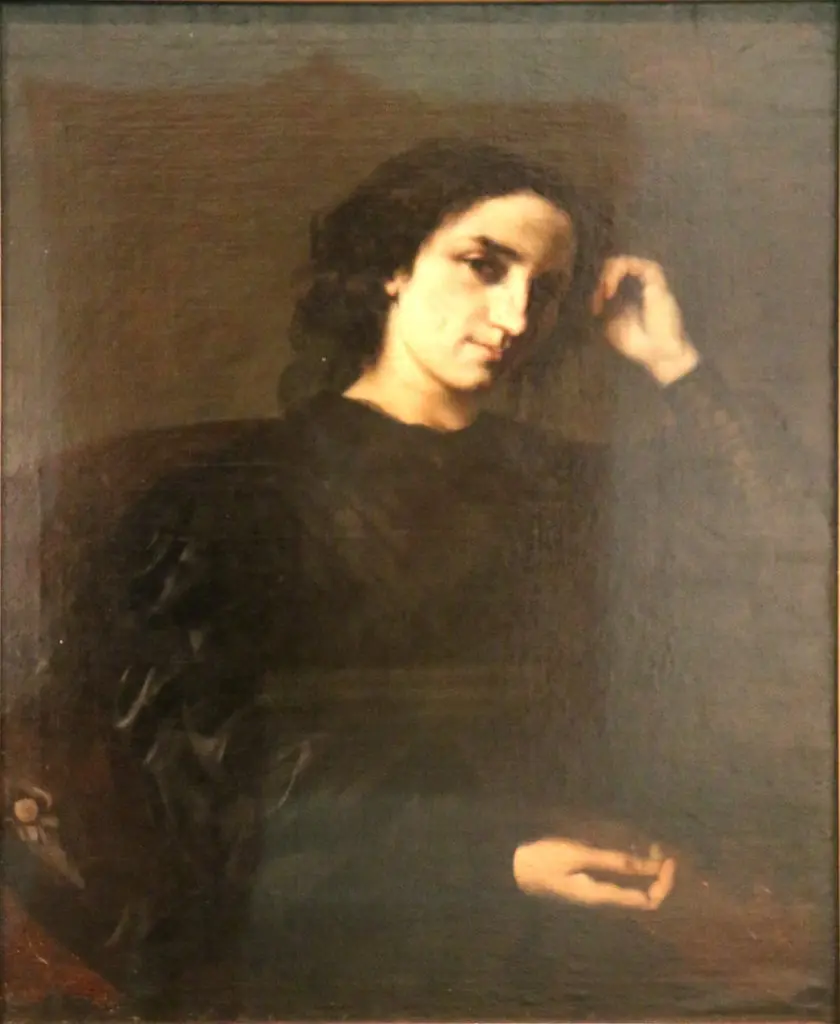 Portrait of madame Léon Fontaine, born Laure Janné, by Gustave Courbet