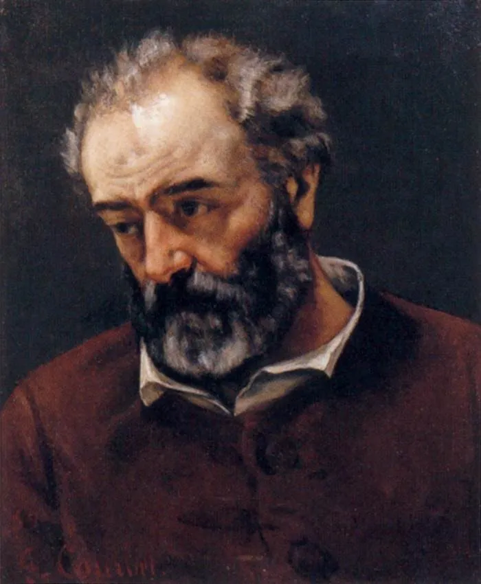 Portrait of Paul Chenavard, by Gustave Courbet, oil, 1869