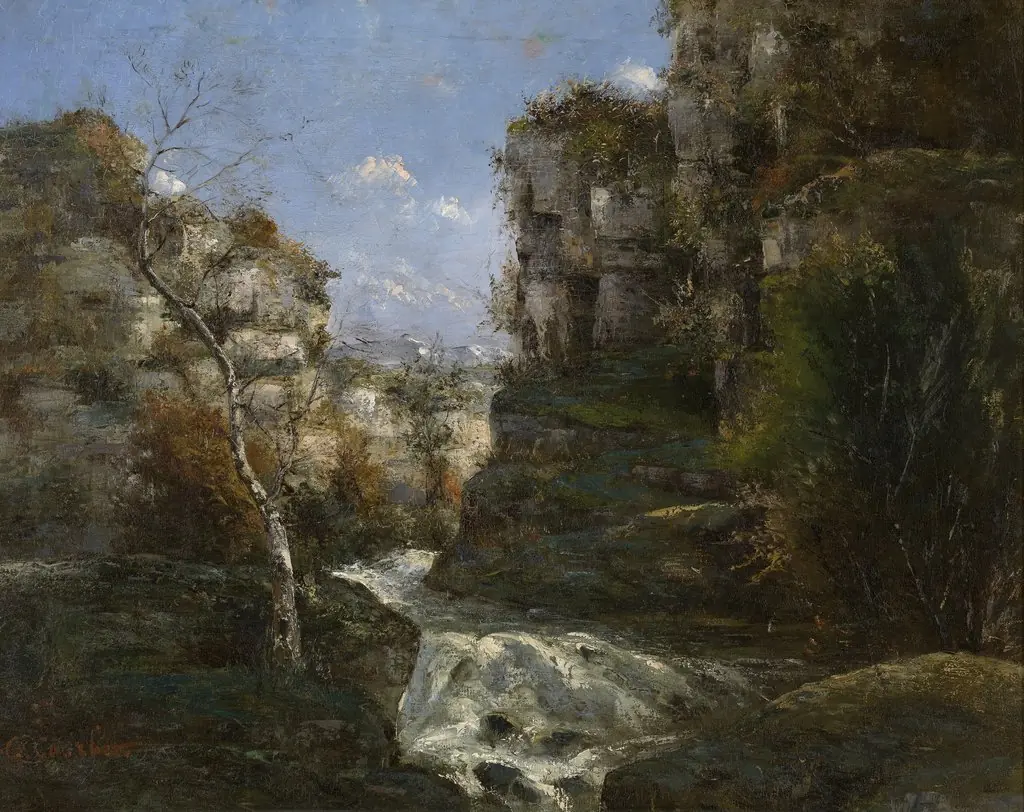 Rocks near Ornans, by Gustave Courbet