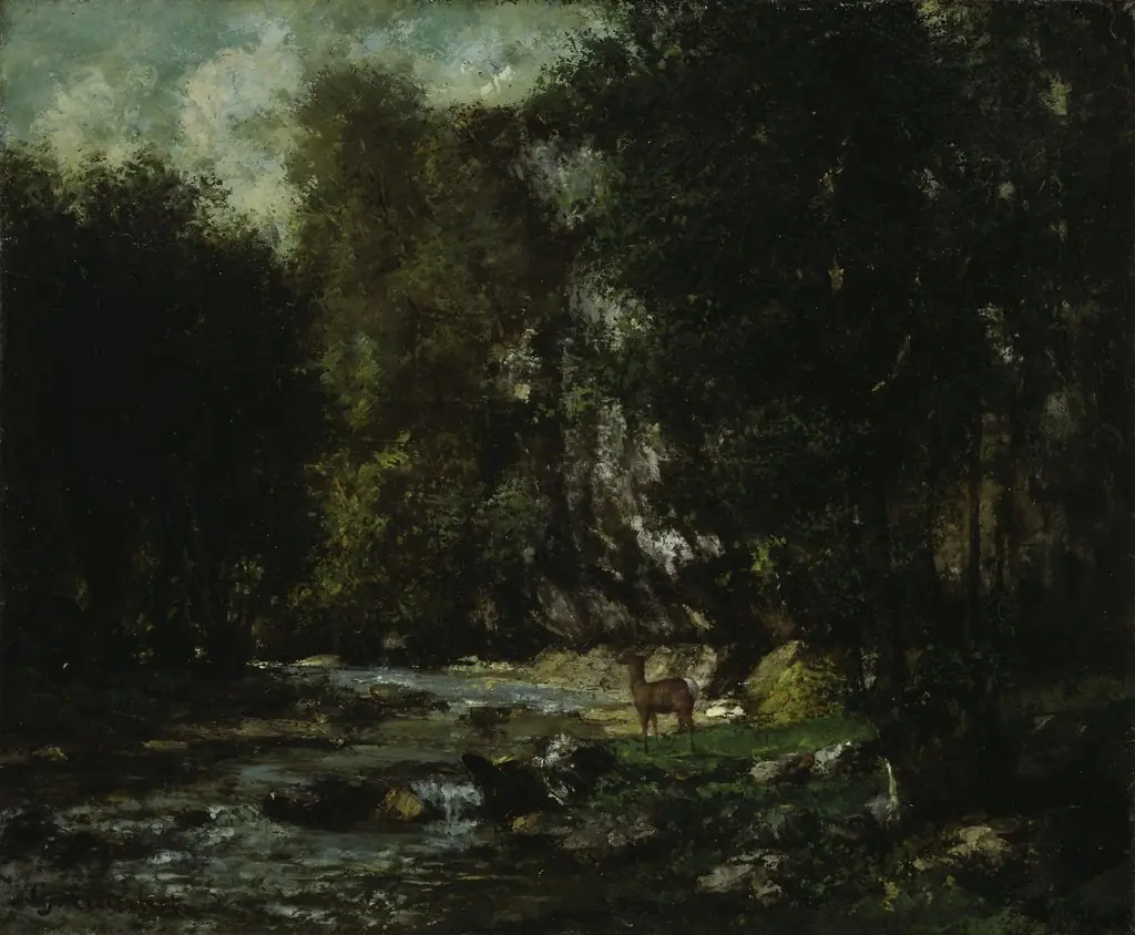 The Brook of Les Puits-Noir, by Gustave Courbet