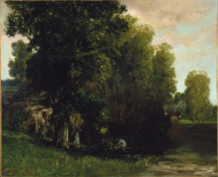 The Edge of the Pool, by Gustave Courbet