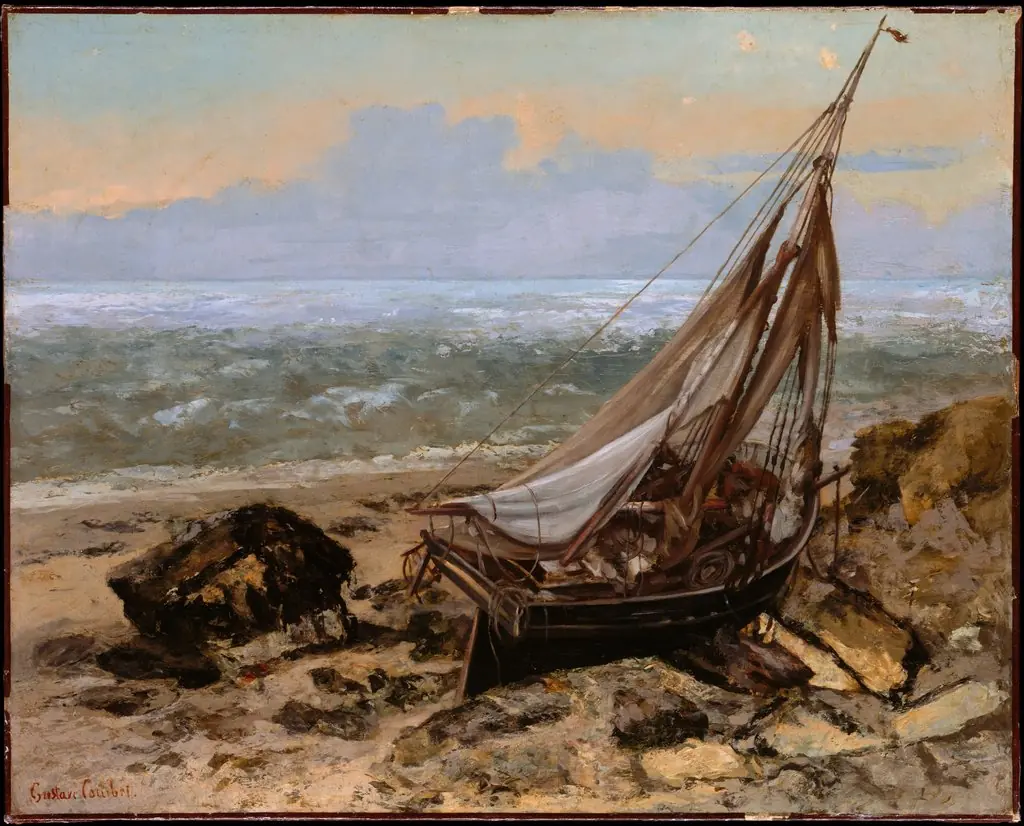 The Fishing Boat, by Gustave Courbet