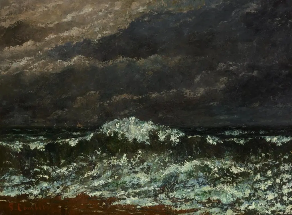 The wave, by Gustave Courbet