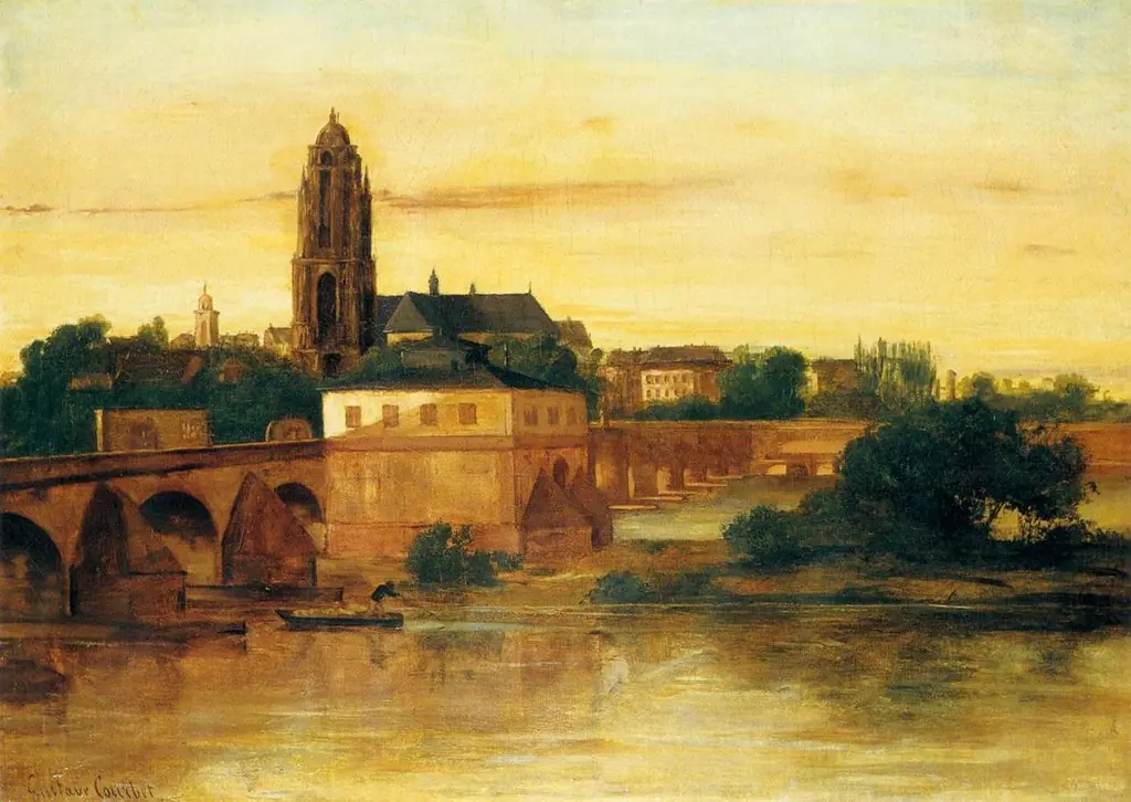 View of Frankfurt am Main, by Gustave Courbet