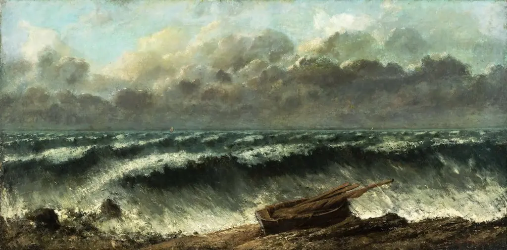 Waves, by Gustave Courbet