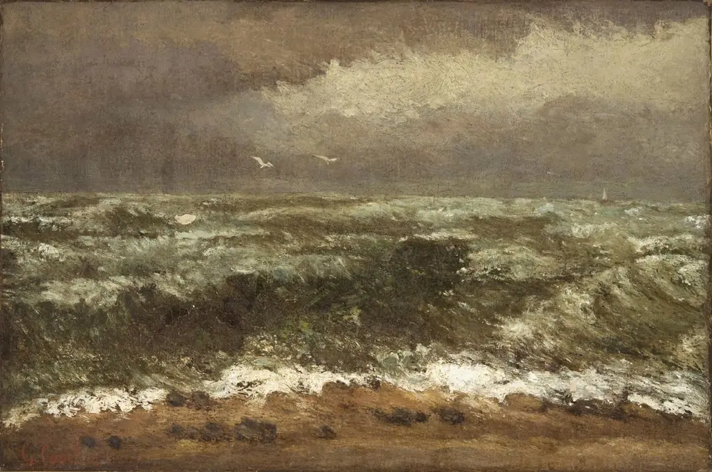Waves, by Gustave Courbet