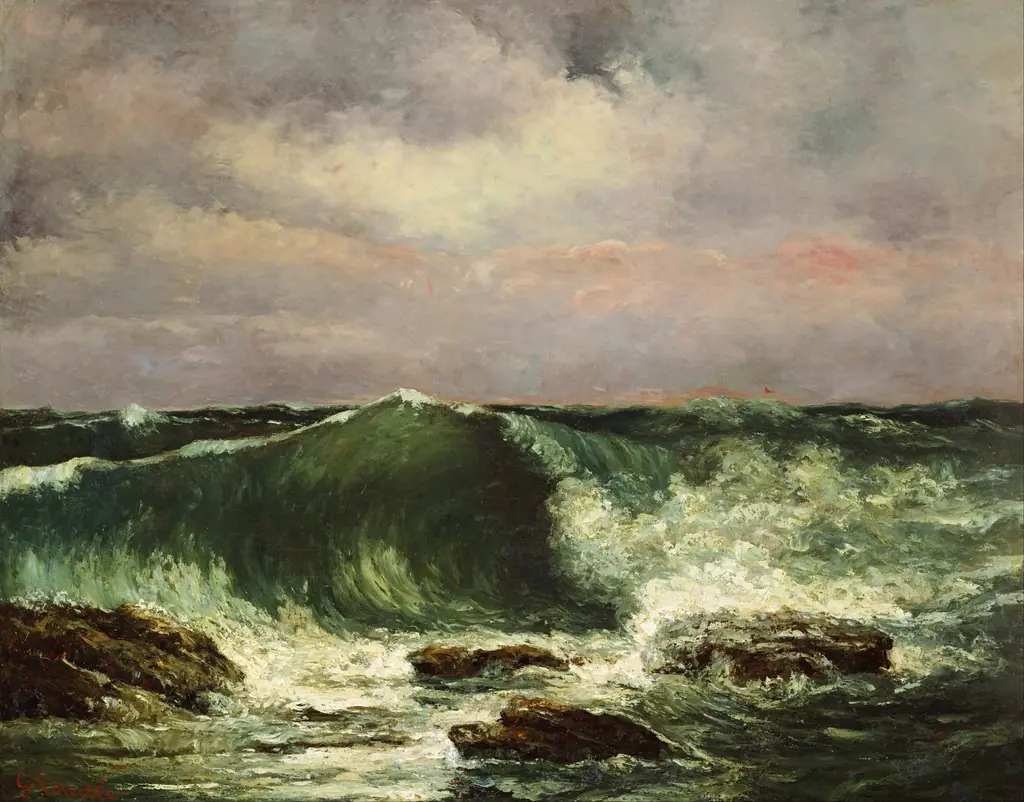 Waves, by Gustave Courbet