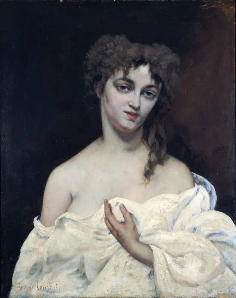 Woman with Bared Breast, by Gustave Courbet
