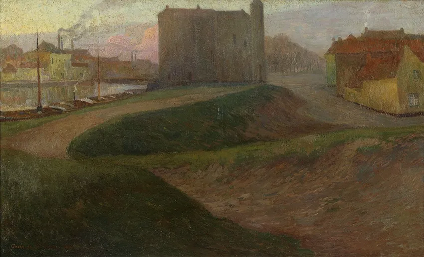 Brugge de dode, Brugge de nieuwe, by Gustave De Smet, oil, 1904