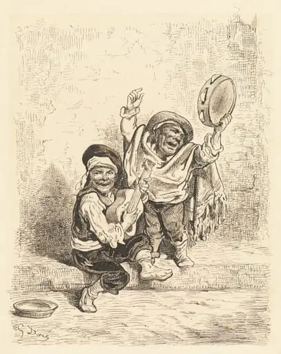 Dwarf Musicians of Granada, by Gustave Doré