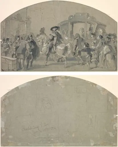 Street Scene (recto); Sketches (verso)