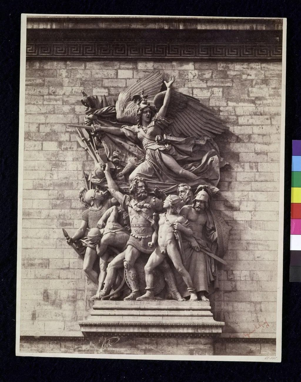 The Marseillaise (The Departure of the Volunteers of 1792), by François Rude, 1833–36, Arc de Triomphe de l’Etoile, Paris, by Gustave Le Gray, photographic, 1852