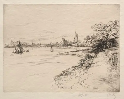 La Falaise d'Orbigny, by Gustave Leheutre