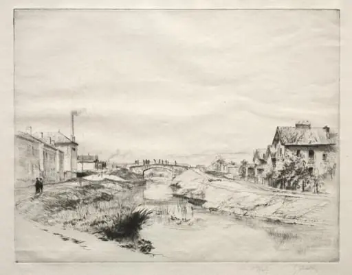 Workmen's House at Troyes, France, by Gustave Leheutre