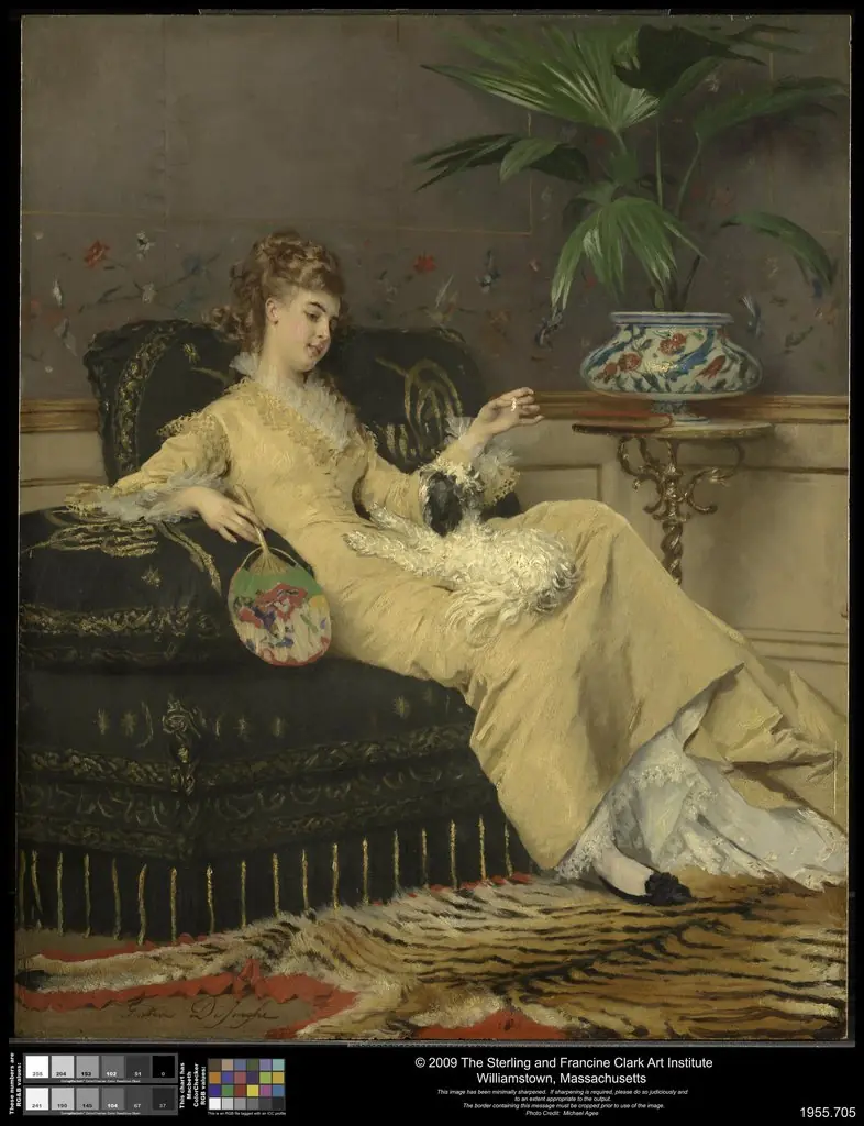 Woman in Yellow, by Gustave Léonard de Jonghe
