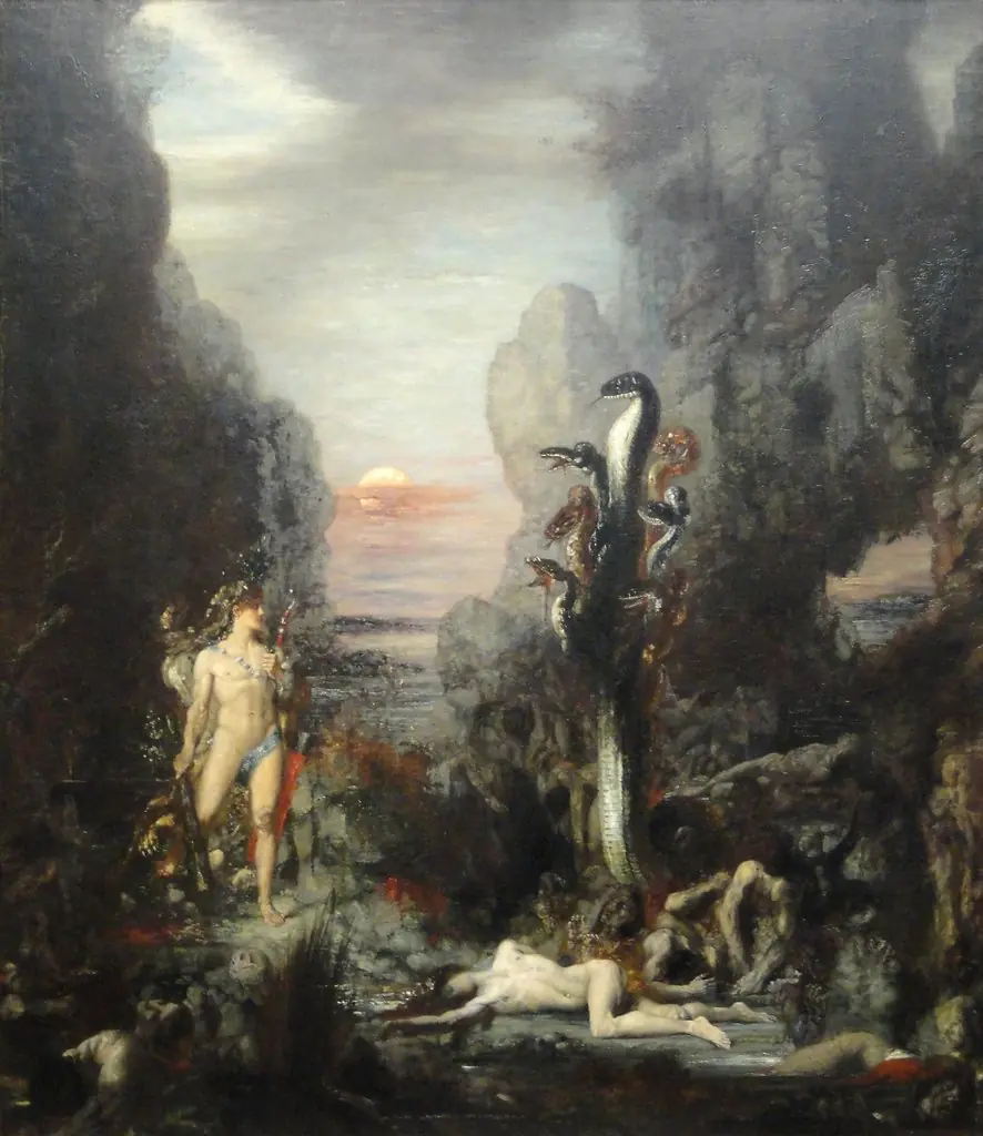 Hercules and the Lernaean Hydra, by Gustave Moreau