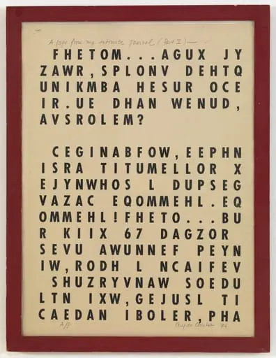 Untitled, by Guy de Cointet