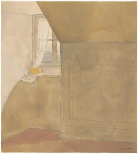 A Corner of the Artist's Room, Rue Terre Neuve, Meudon, by Gwen John