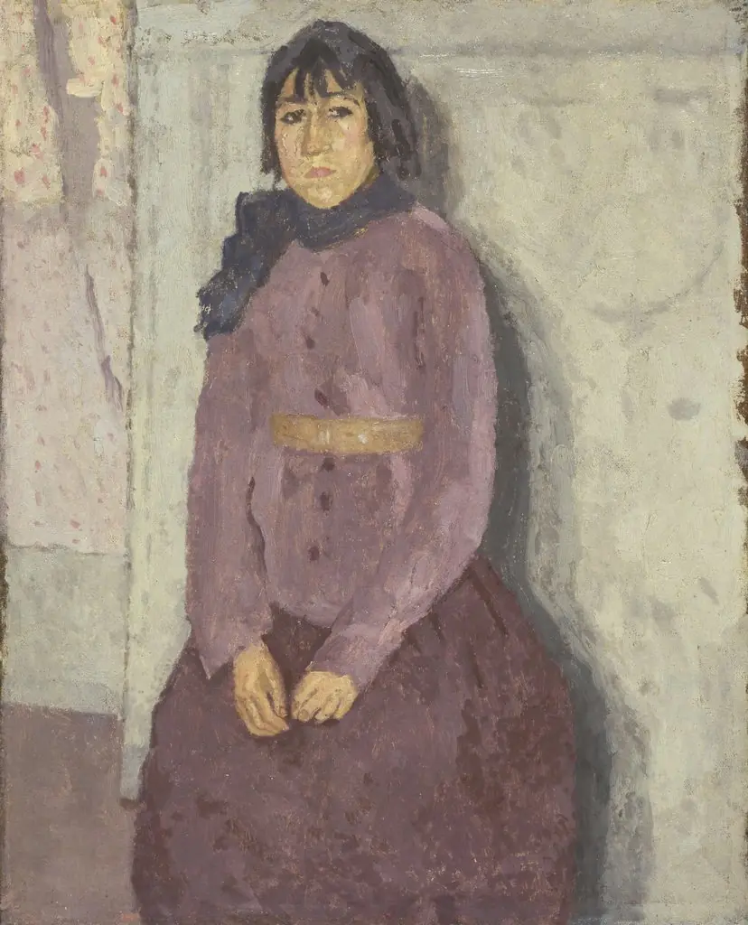 Girl with a Blue Scarf, by Gwen John