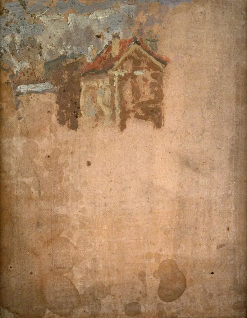 House with Sky and Trees: View from the Artist's Studio, by Gwen John