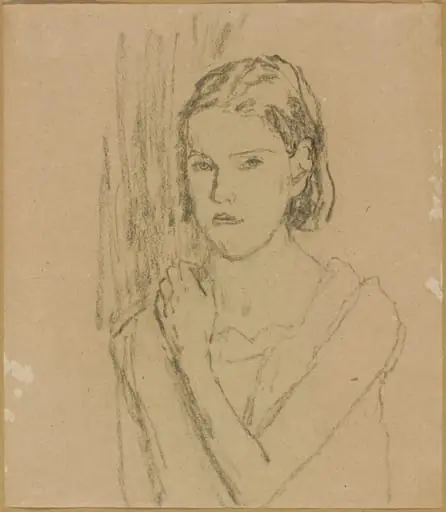 Jeune Fille (à la lampe) (Young Girl by Lamplight), by Gwen John