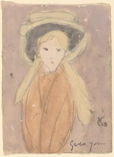Little Girl with a Large Hat, by Gwen John