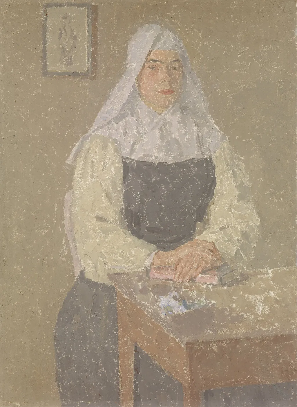 The Nun, by Gwen John, oil, 1917