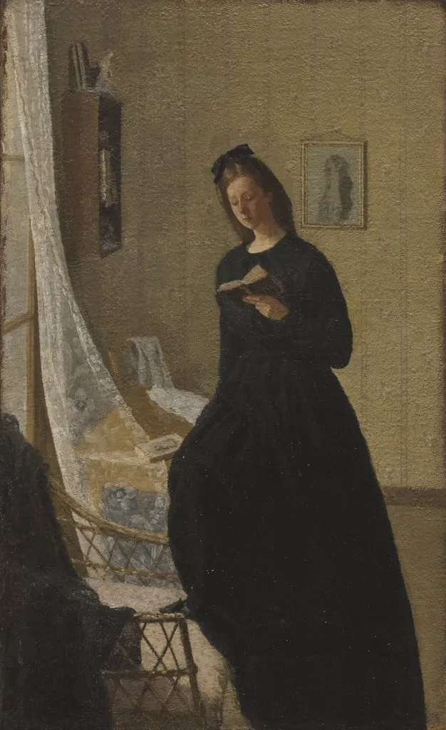 Untitled, by Gwen John, oil, 1911