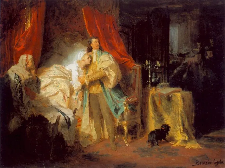 II. Rákóczi Ferenc elfogatása a nagysárosi várban, by Gyula Benczúr
