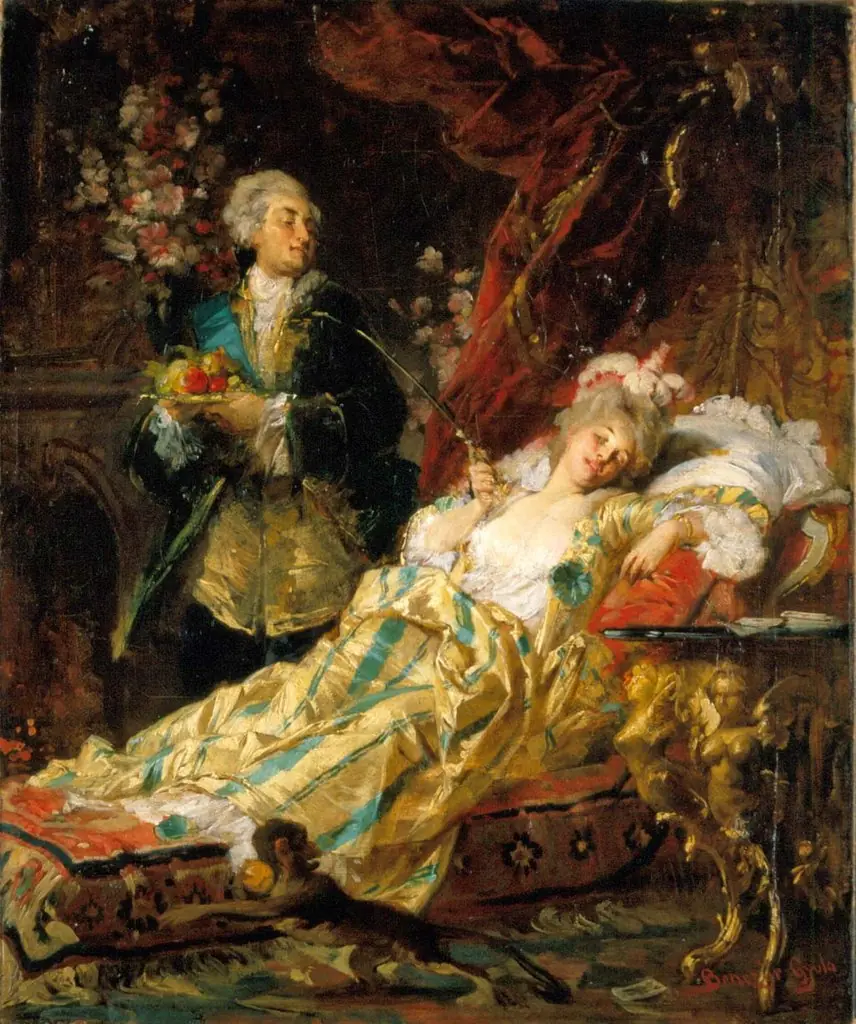 Louis XV and Madame Dubarry, by Gyula Benczúr