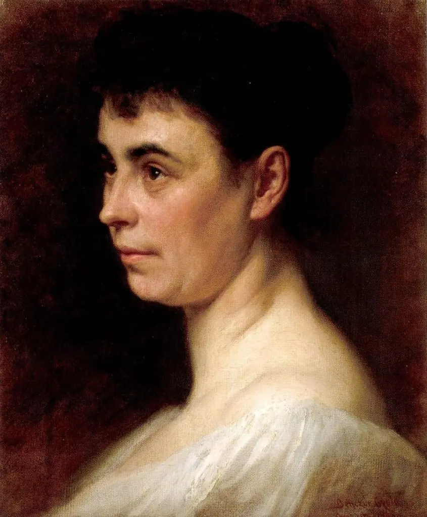 Portrait of the Artist's second Wife, by Gyula Benczúr