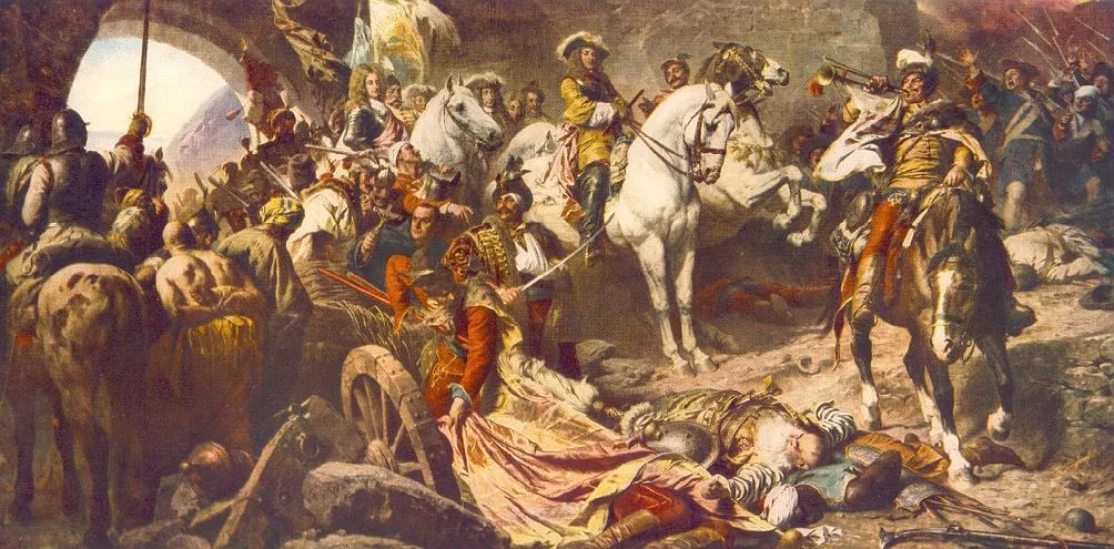 Recapture of the Buda Castle in 1686, by Gyula Benczúr, oil, 1898
