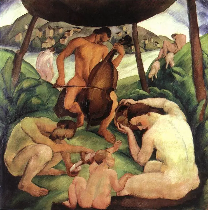 Concert, by Gyula Derkovits