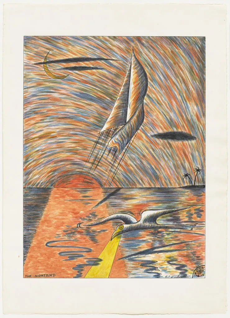 Untitled, by H. C. Westermann, watercolor, 1978